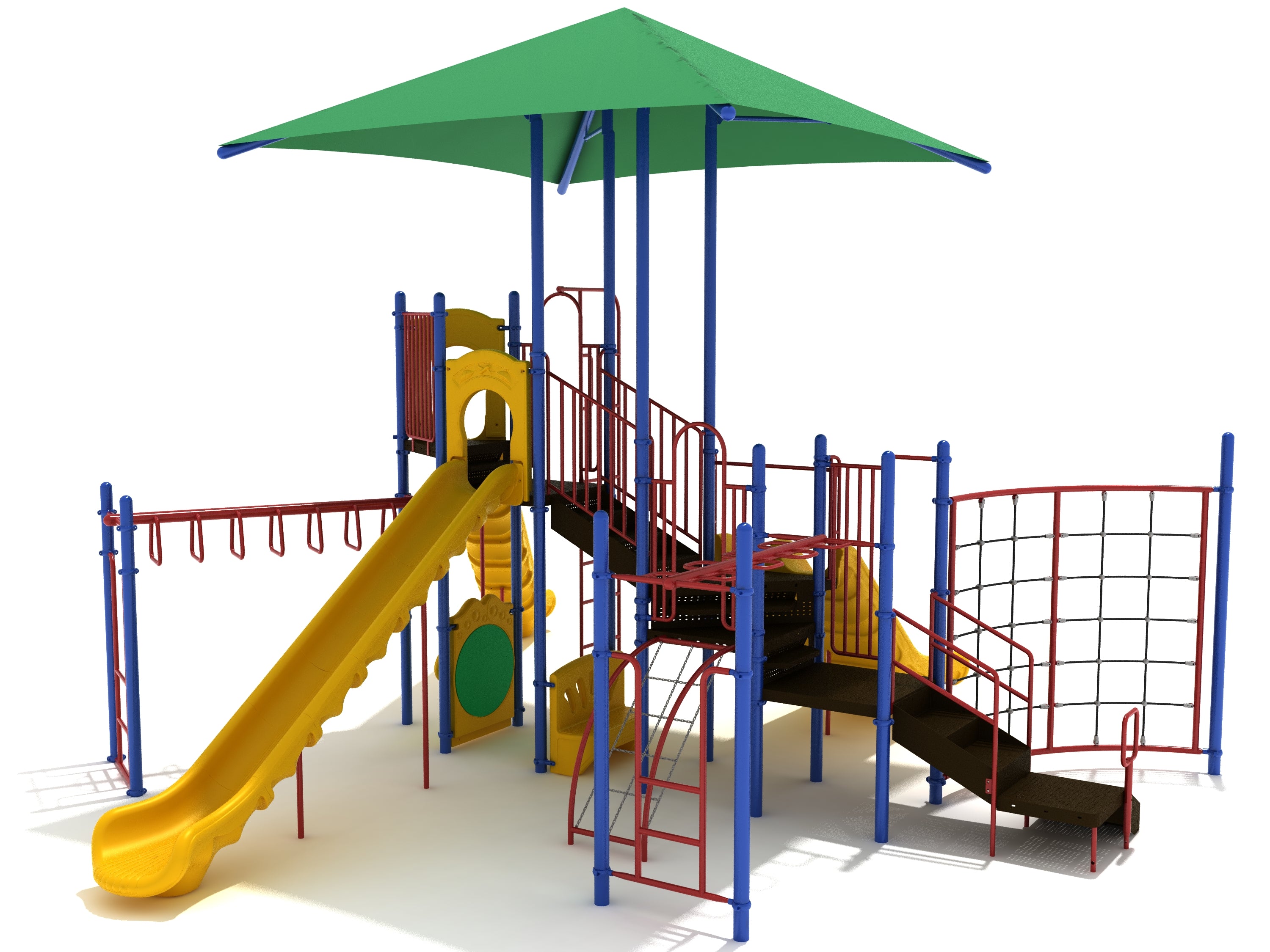 South Split Commercial Steel Play System - INSTALLED