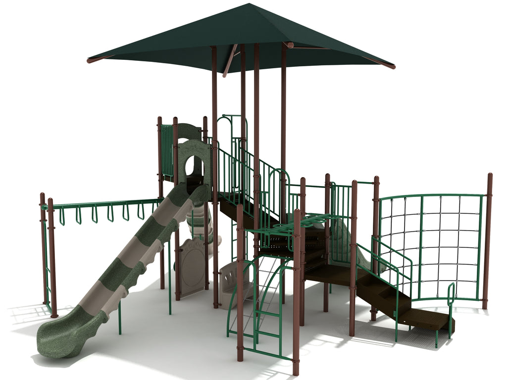 South Split Commercial Steel Play System - INSTALLED