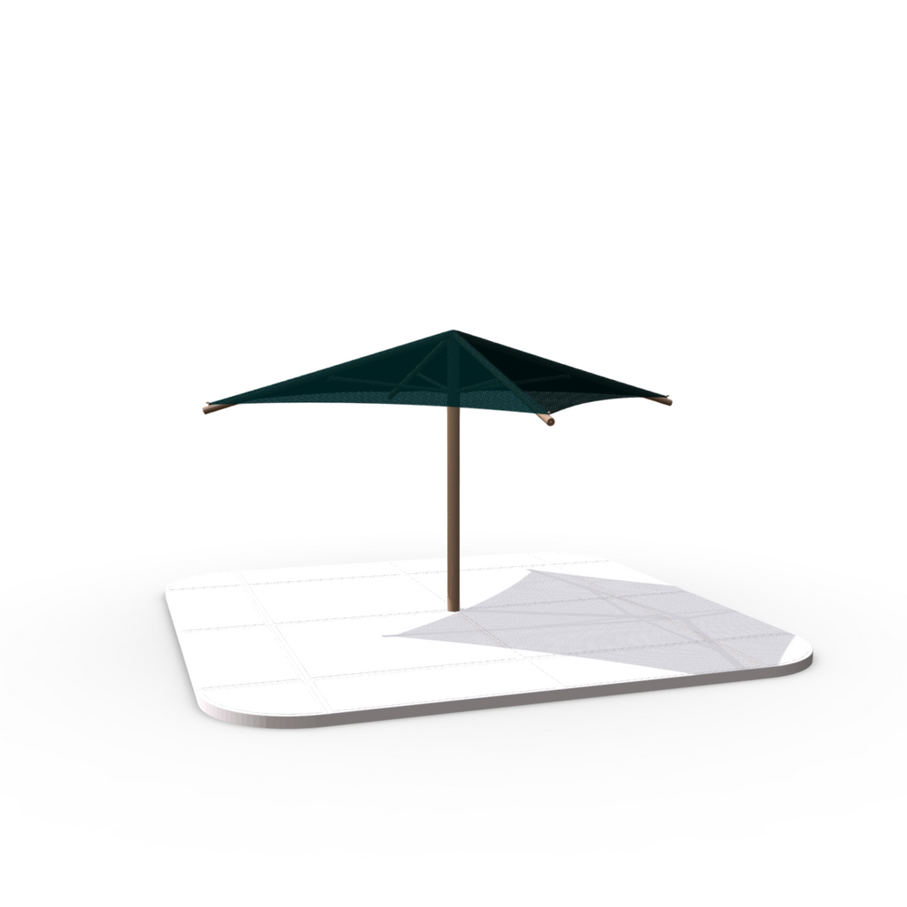 12' x 12' Square  Umbrella Shade structure- Installed