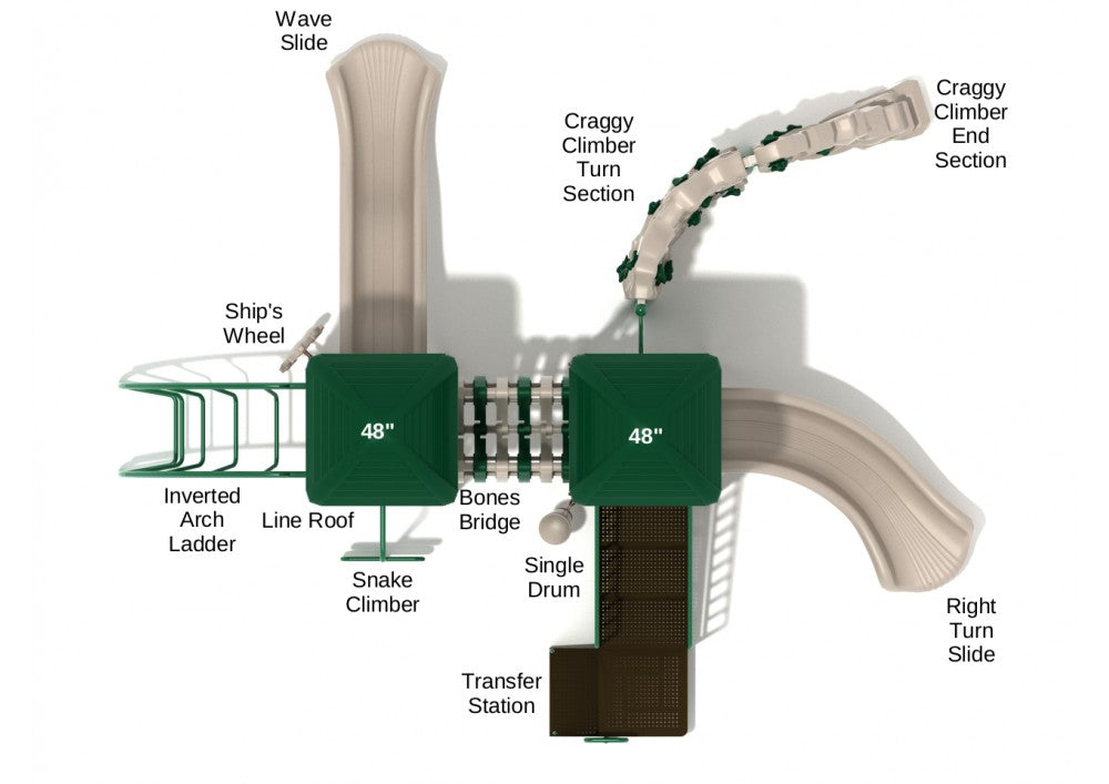 Mountain Adventures Commerical Steel Play System