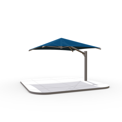 14' x 14' Square Cantilever Umbrella Shade structure- Installed