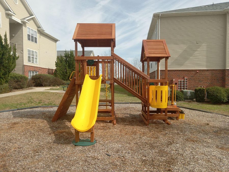 Rainbow Play Village at an apartment community