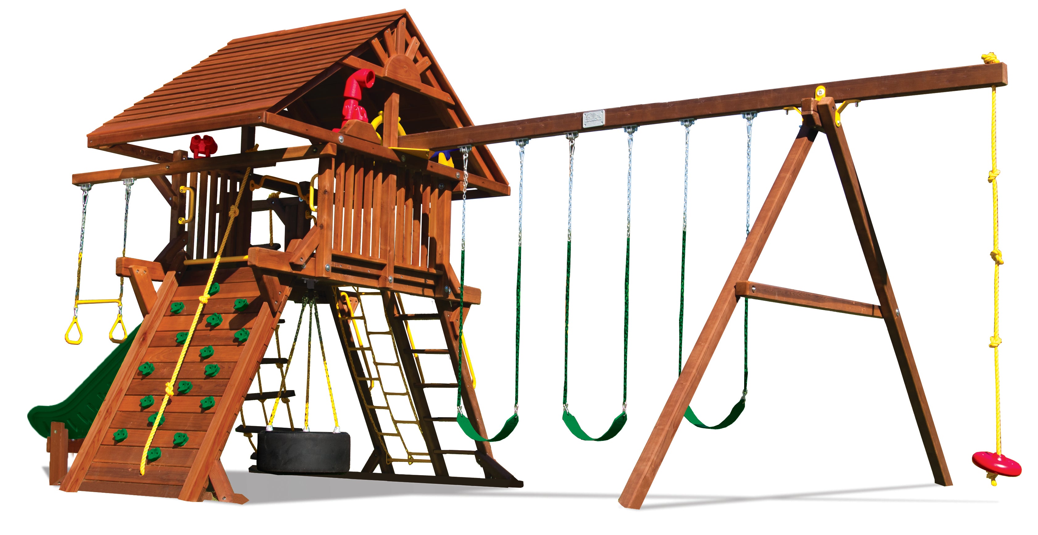 Rainbow Castle Pkg II Loaded with Wood Roof (17C)