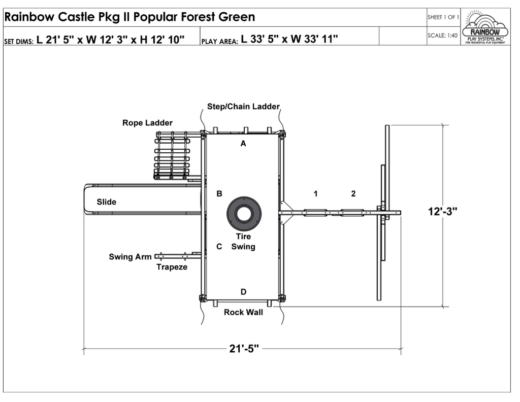 Rainbow Castle Pkg II Popular (17B) Reg Sale Price $5649