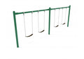 4 Position Single Post Commercial Steel Swing Beam- Installed