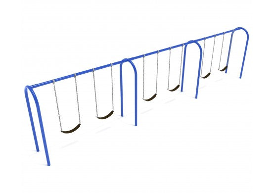 6 Position Commercial Steel Swing Beam - Installed