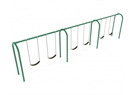 6 Position Commercial Steel Swing Beam - Installed
