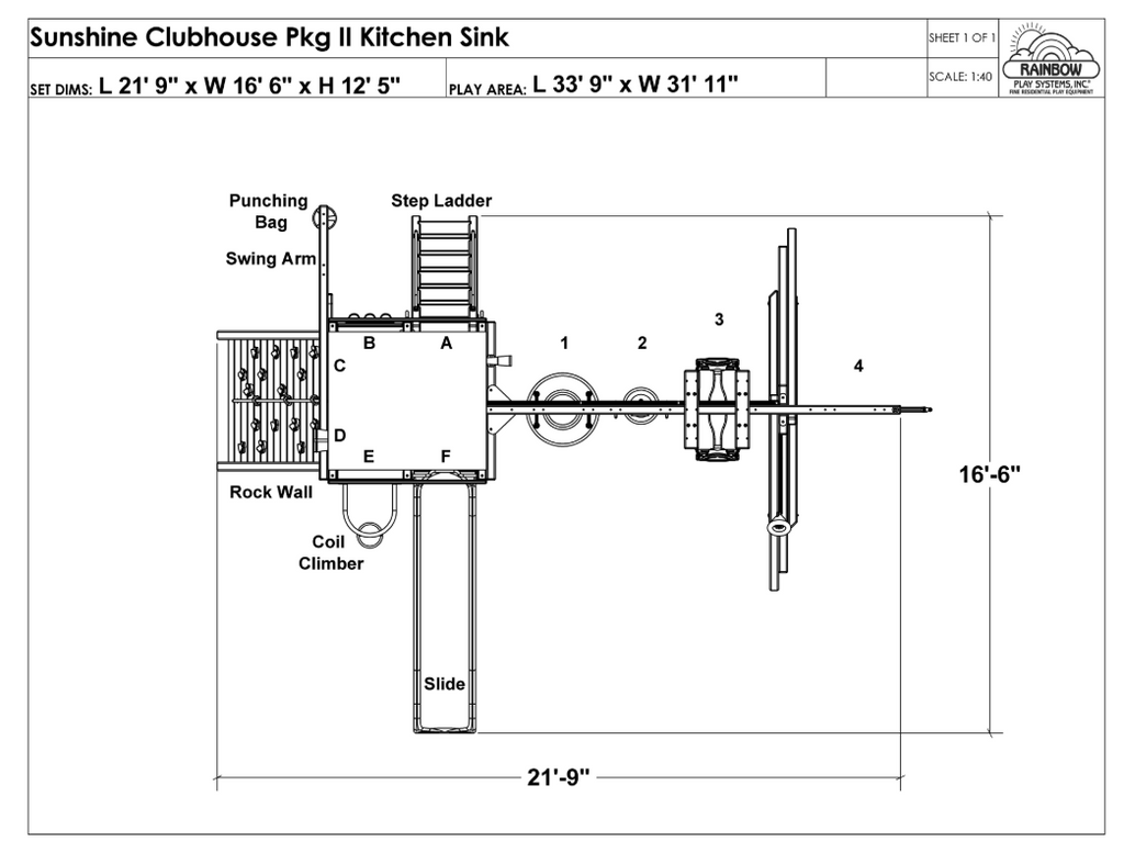 Sunshine Club Pkg II Kitchen Sink (33E)- Reg Sale Price $8049