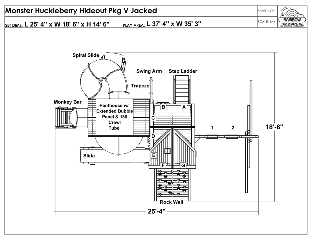 Monster Huckleberry Hideout Pkg V Jacked (43J)