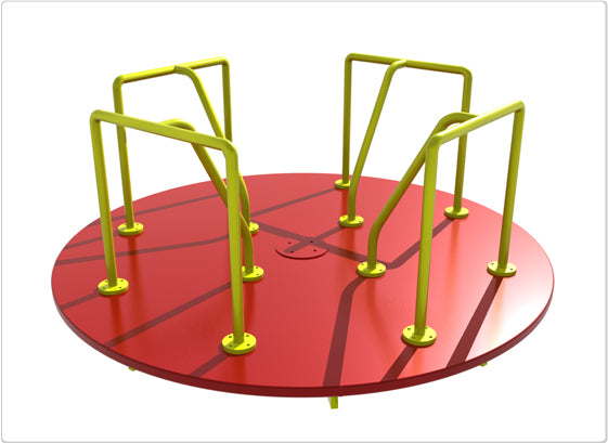 Merry Go Round -Installed – Noble Quest Play Equipment