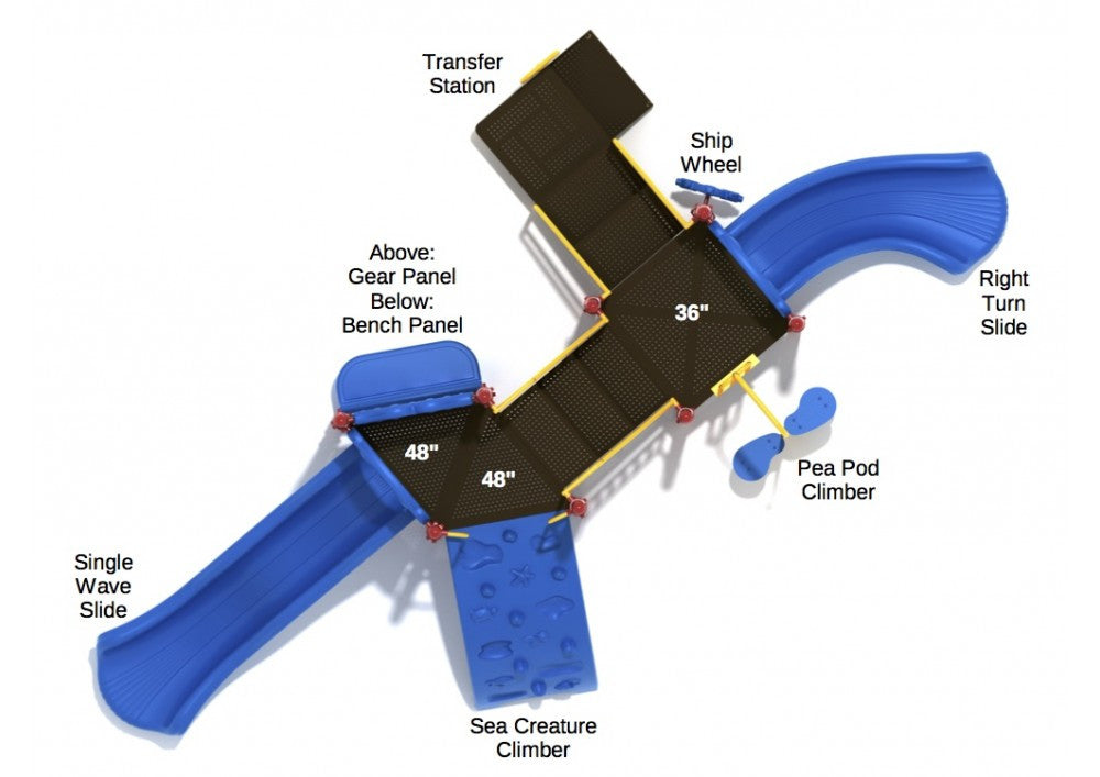 Coleman's Bluff Commerical Steel Play System